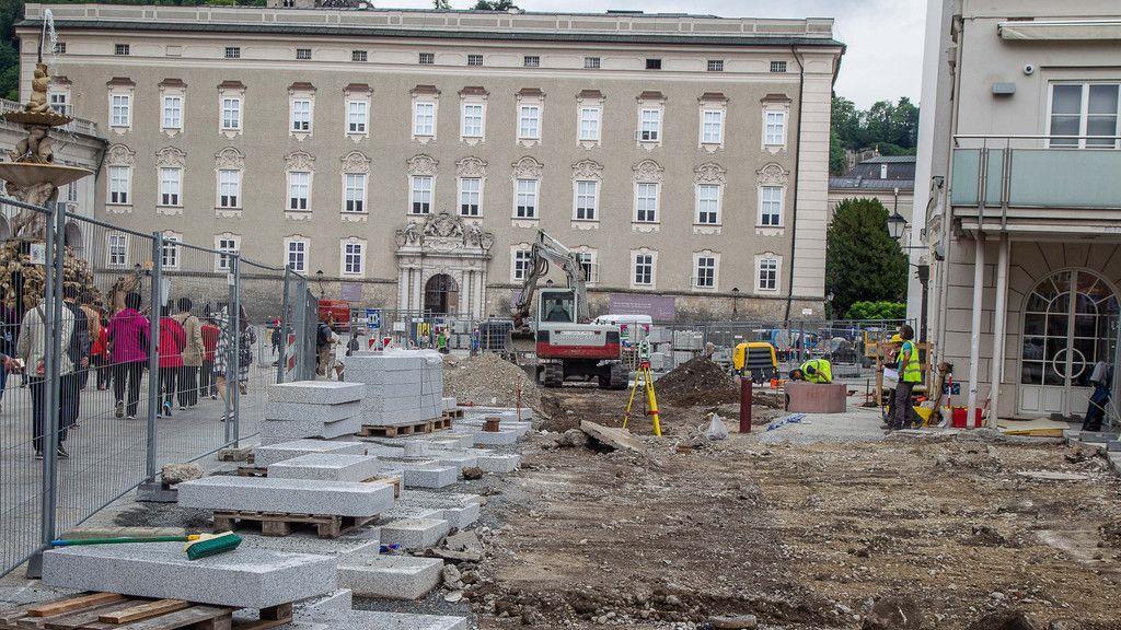 Bauarbeiten am Residenzplatz