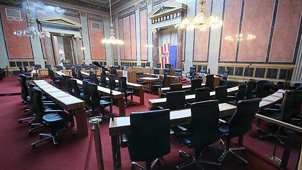 Blick in den Plenarsaal des Bundesrats