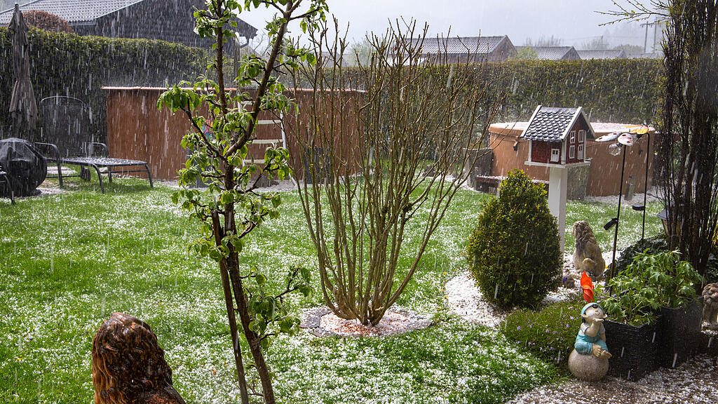 Hagel in Salzburg