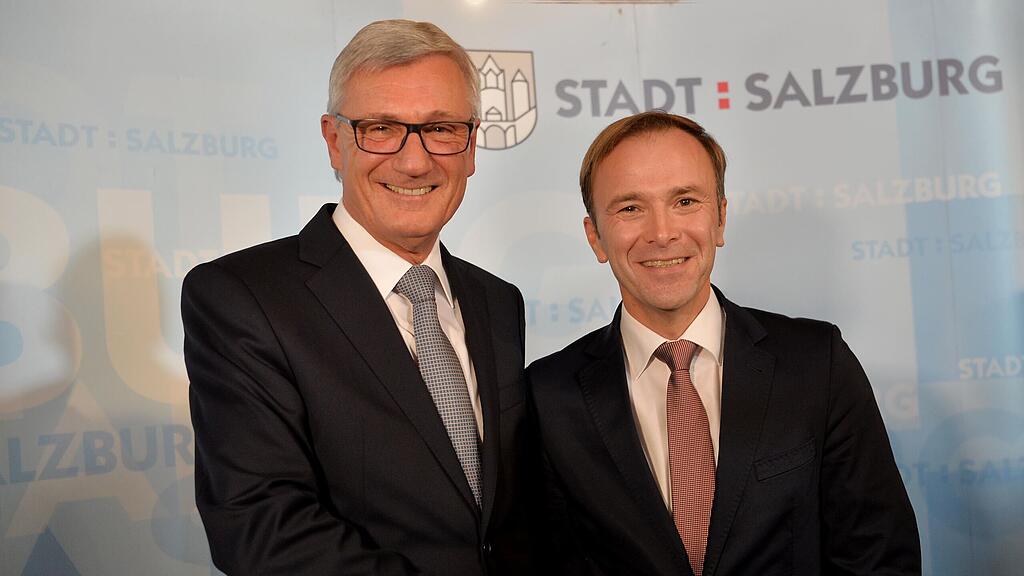 Die beiden Kandidaten der Bürgermeister-Stichwahl am 10. Dezember: Harald Preuner (links) und Bernhard Auinger.