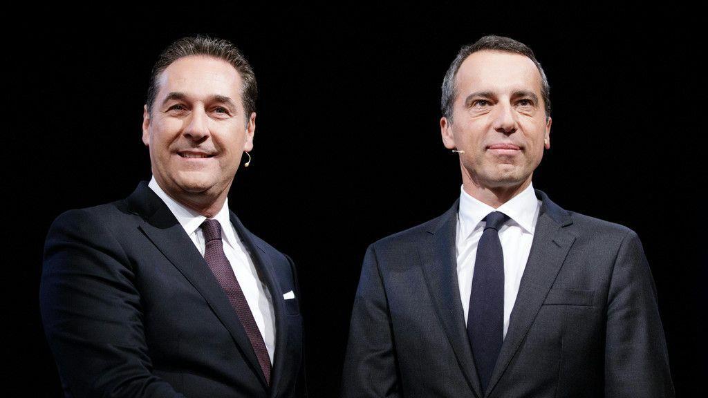 Debatte zwischen Kern und Strache