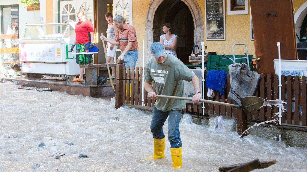Hochwasser in Hallstatt