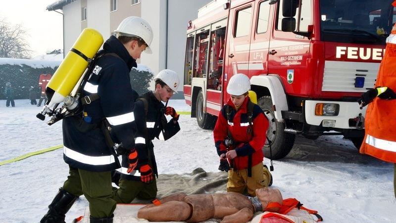 Jugendfeuerwehrübung in Grödig