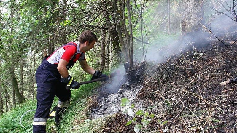 Waldbrand unter Kontrolle