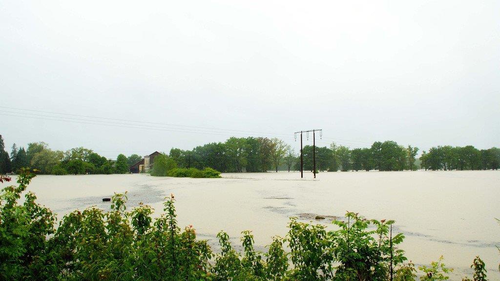 Hochwasser in Oberndorf
