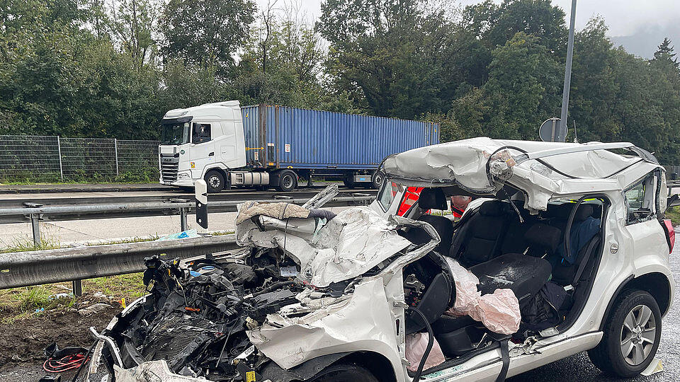Unfall Grenzübergang Walserberg