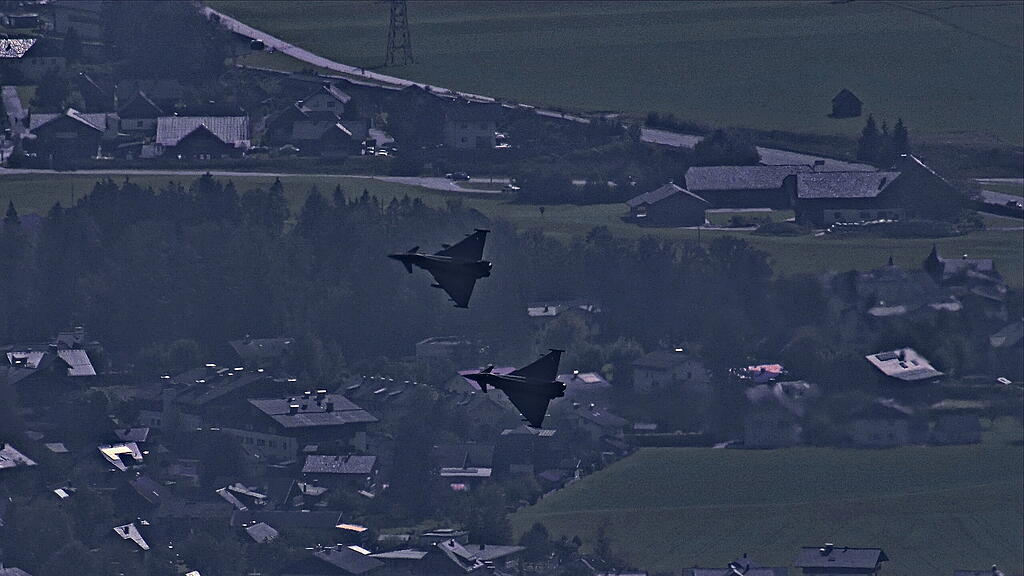 Übungsflüge der Eurofighter