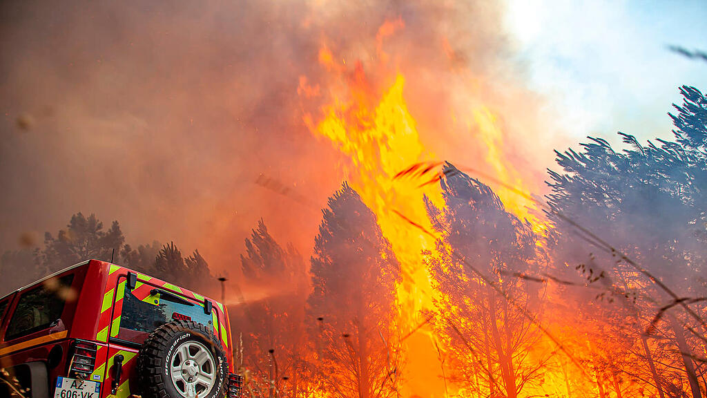 Waldbrand Hitze FRankreich