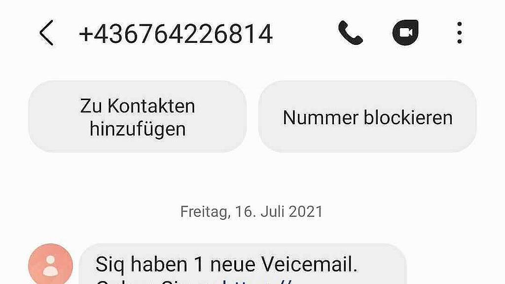 Betrug mit Mobil-SMS