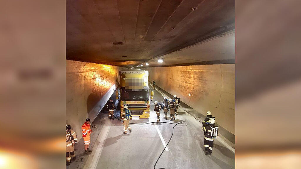 Lkw-Brand im Katschbergtunnel