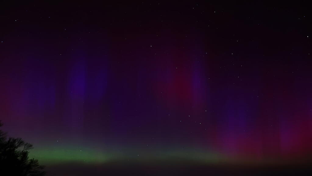Polarlichter \u00fcber Salzburg