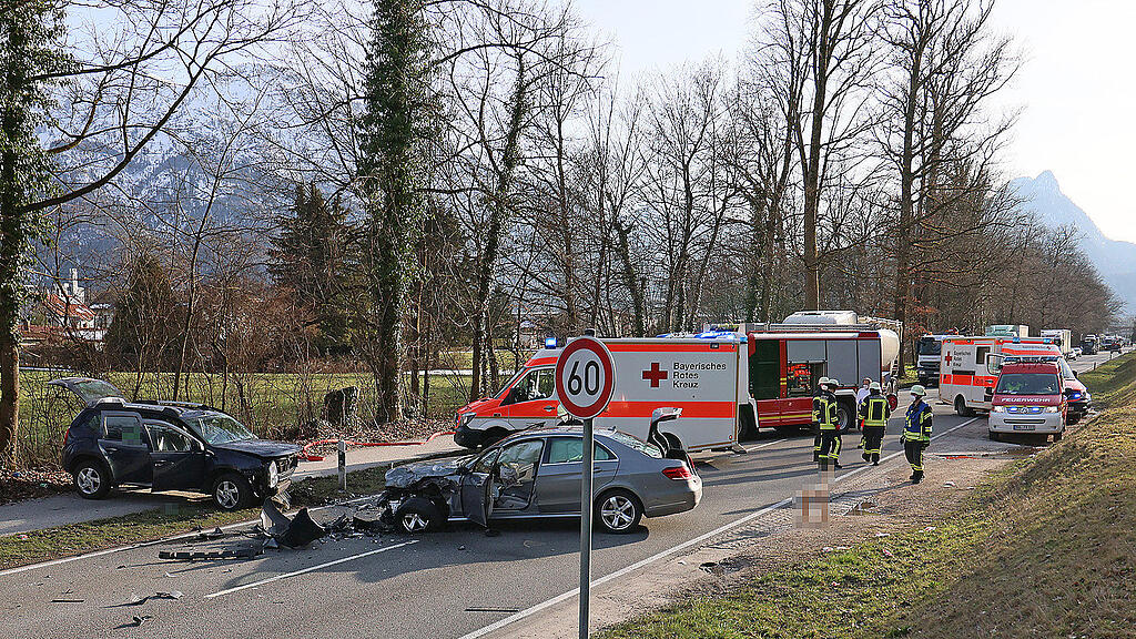 Unfall auf B21 bei Bad Reichenhall