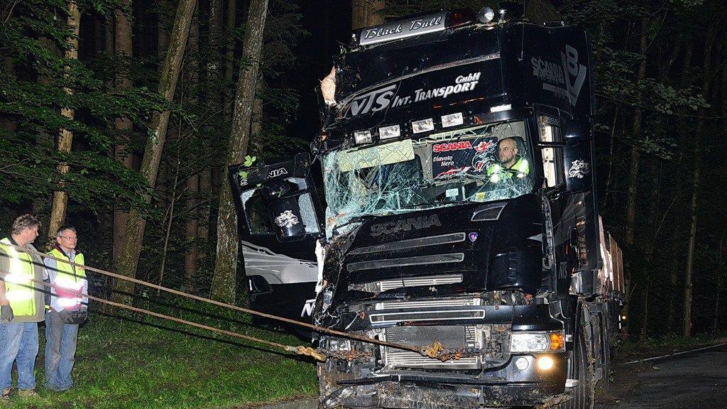 B20: Lkw kracht in Bäume II
