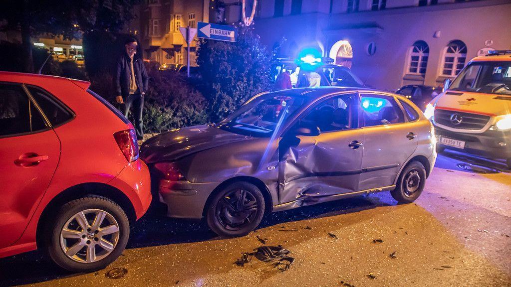 Bilder vom Unfall auf der Plainstraße