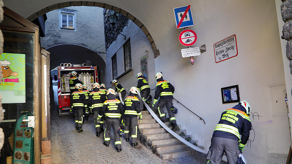 Übung Berufsfeuerwehr Kapuzinerberg