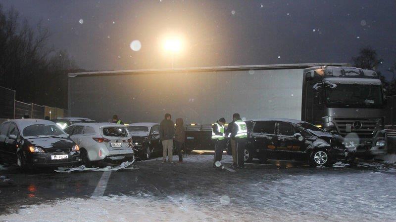 Massencrash auf A1