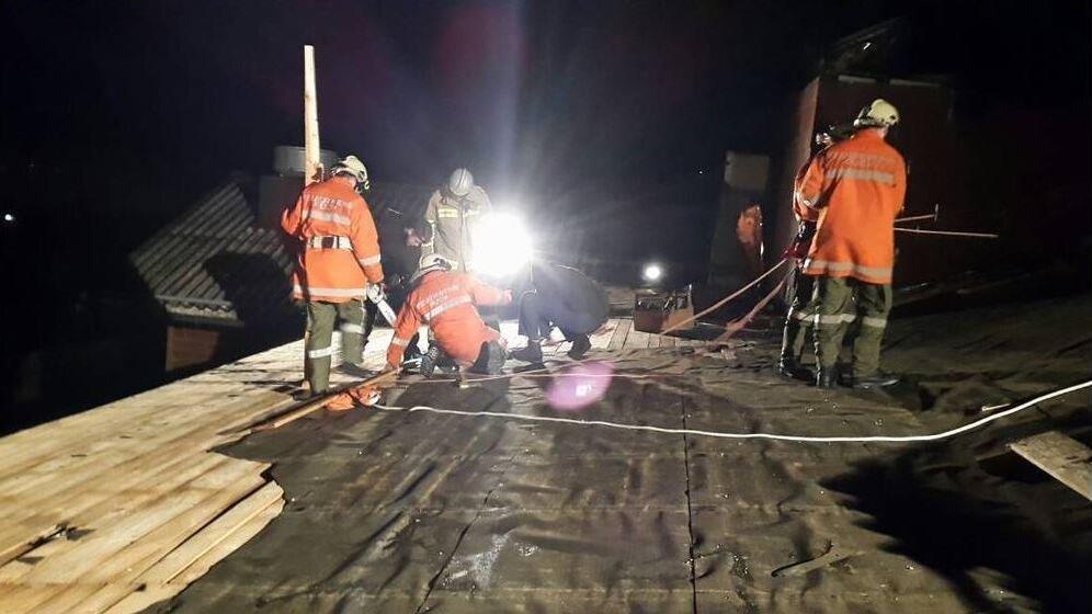 Sturm: Feuerwehr Puch im Einsatz