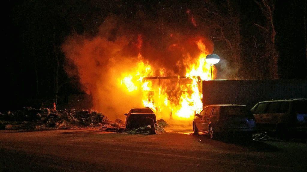 Reisebusbrand am Walserberg