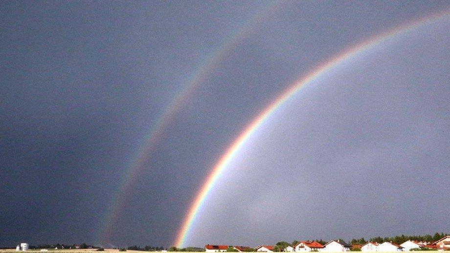 Regenbogen über Traunreut