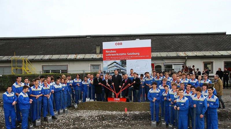 Spatenstich der neuen ÖBB-Lehrlingswerkstätte