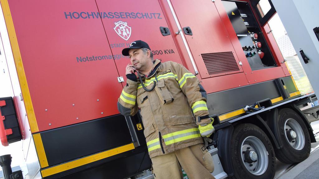 Hochwasserschutzübung in Hallein