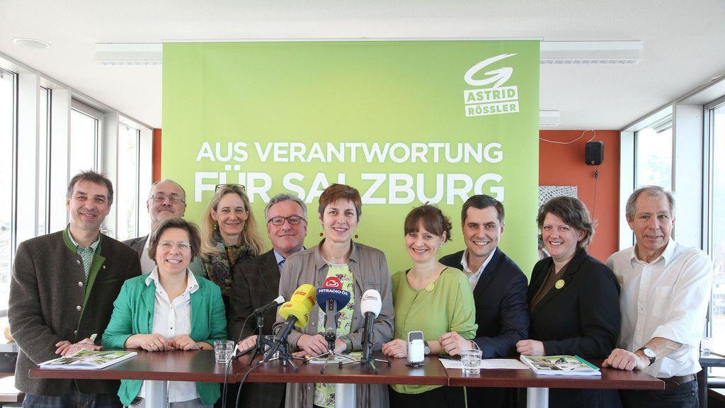 Grüne stellen sich für Salzburg-Wahl auf