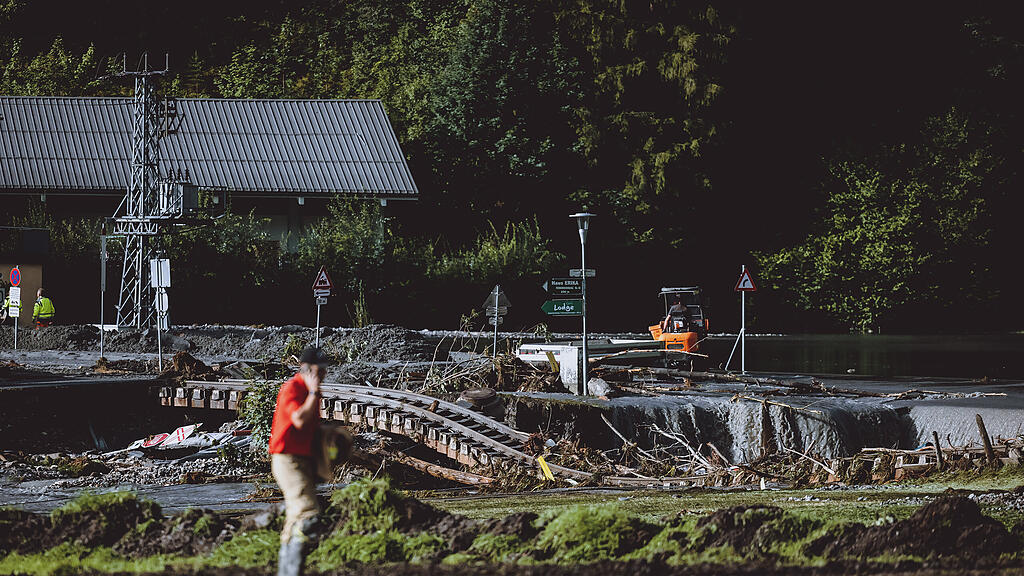 Unwetter Wald im Pinzgau