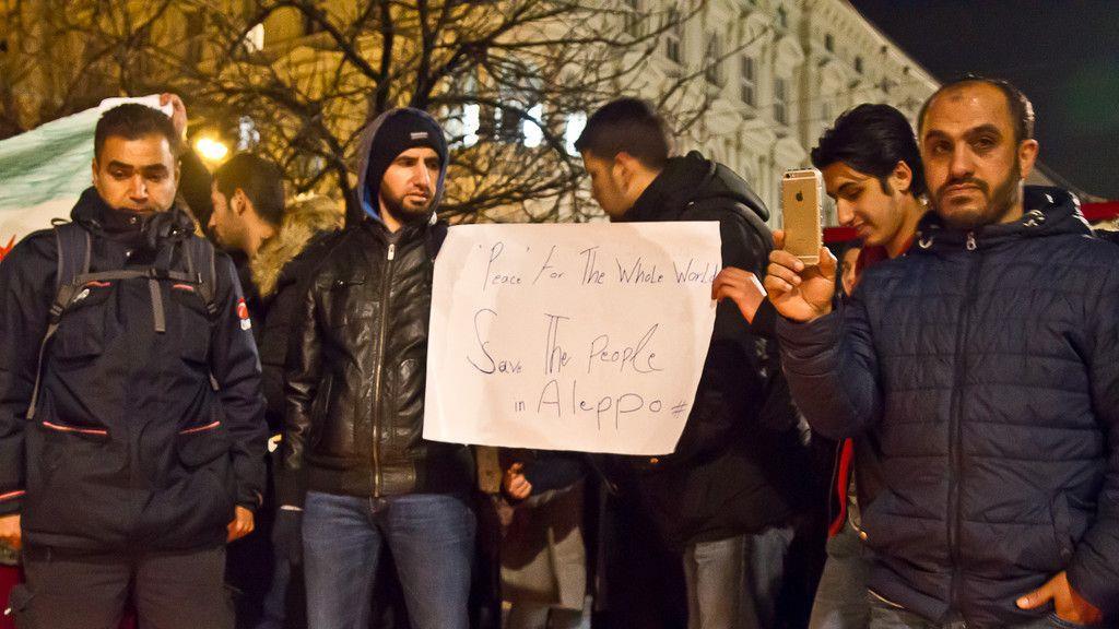 Gedenk-Demonstration für Aleppo in Salzburg I