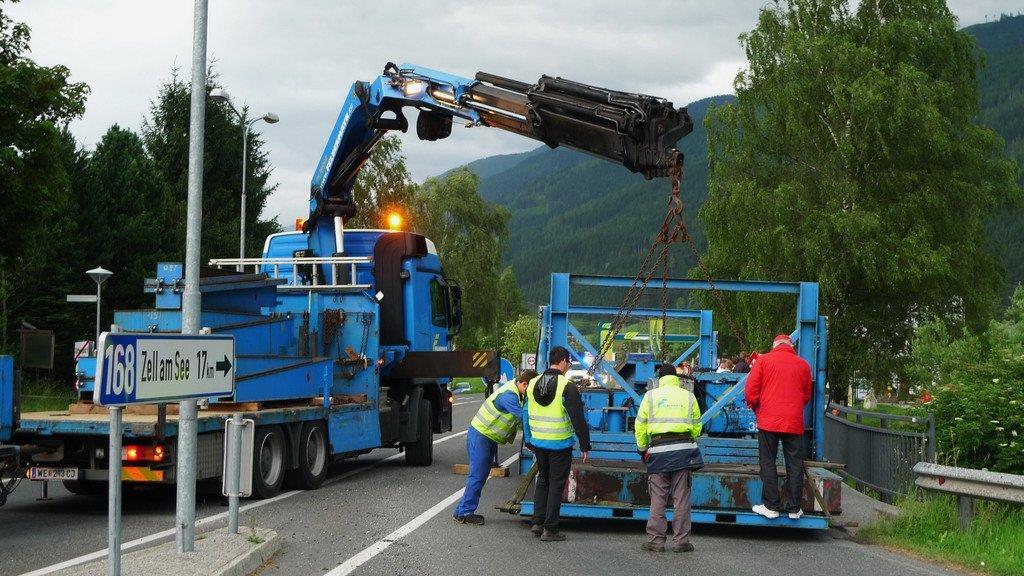 Schwertransport nach Uttendorf