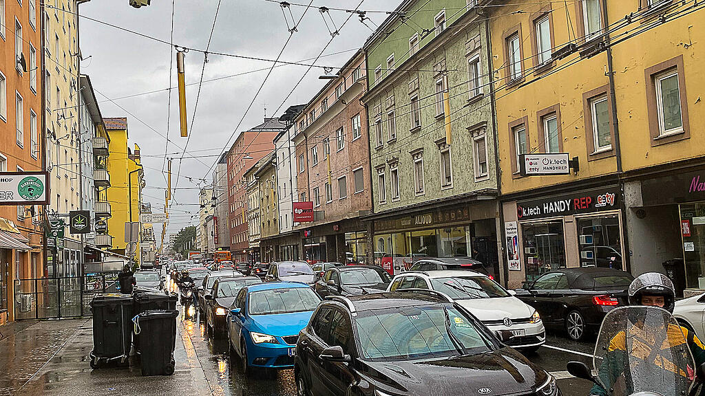 Stau Salzburg Stadt