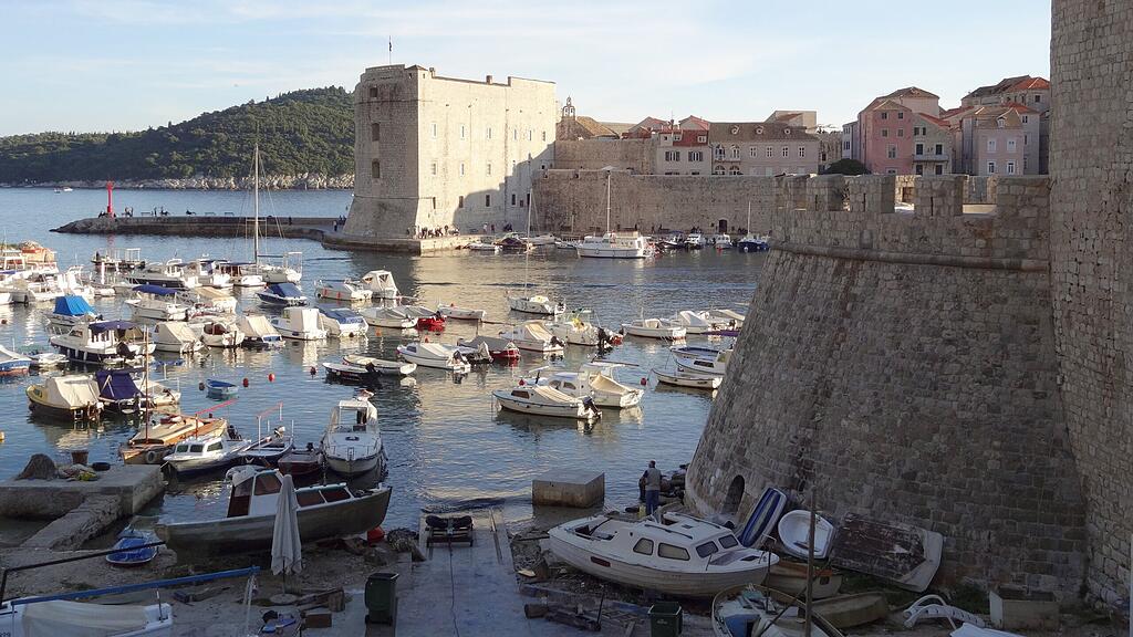 Die kroatische Hafenstadt Dubrovnik.