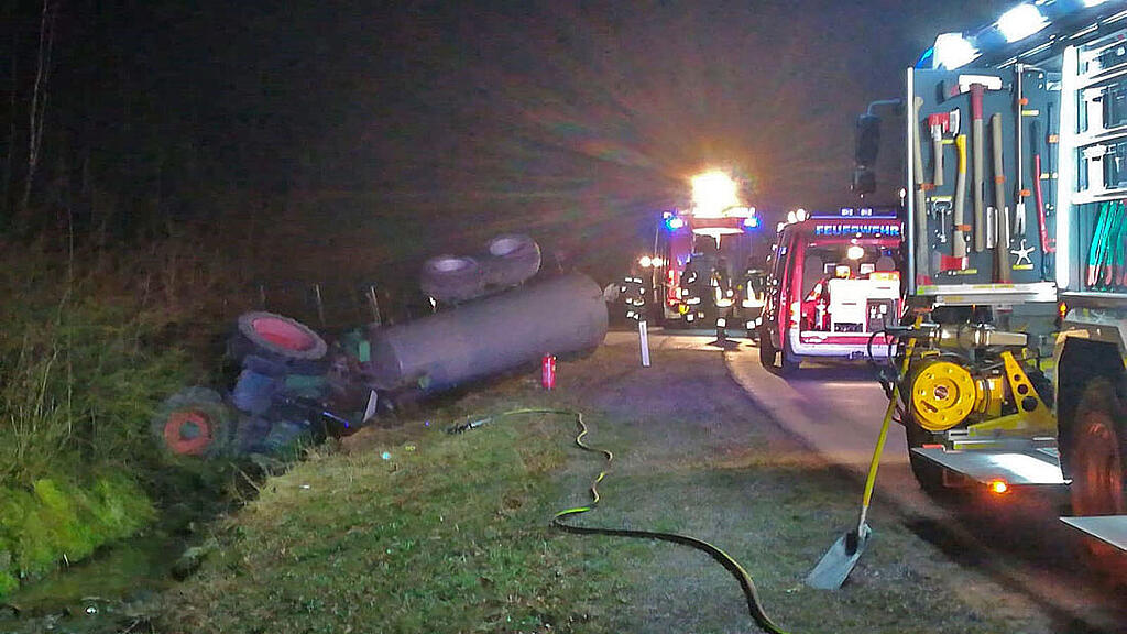Traktor-Absturz im Bezirk Baden