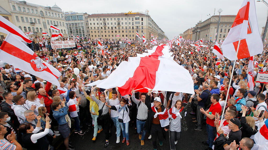 Massenprotest in Minsk