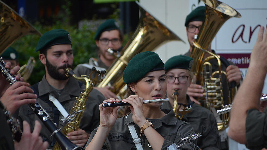 Die oberösterreichische Militärmusik spielte in St. Johann auf.