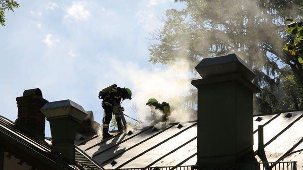 Gasthaus am Thumsee in Flammen