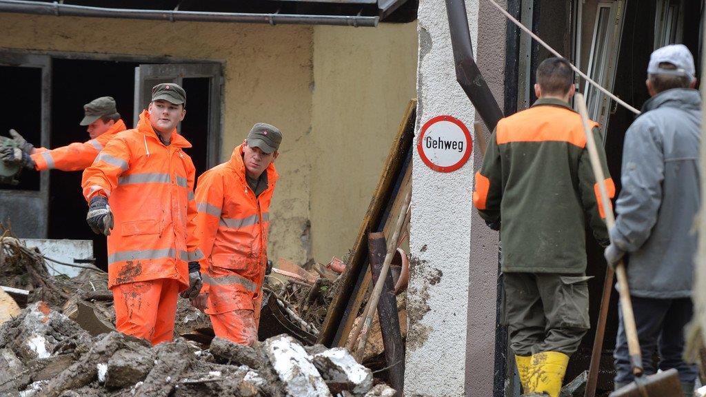 Hochwasser, Tag2: Aufräumen in Hüttau