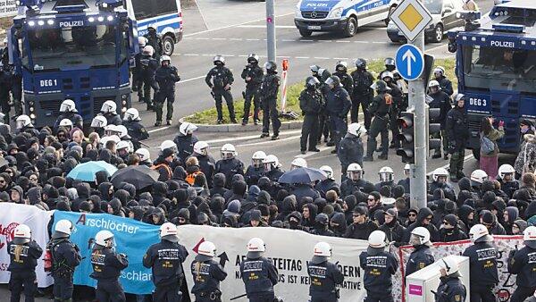 Großeinsatz der Polizei in Stuttgart