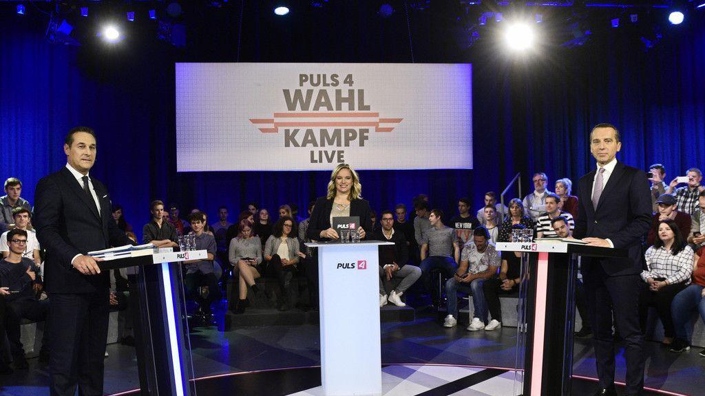 Duell Strache Kern Puls4