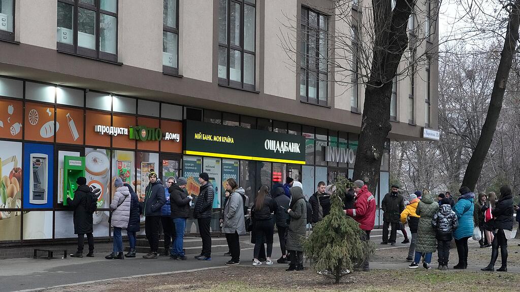 Ukraine Menschen Flucht