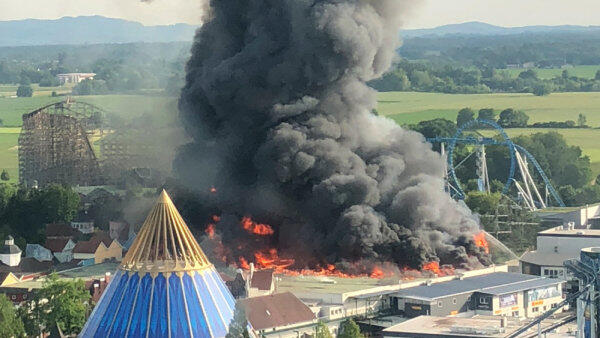 Großbrand im Europapark Rust