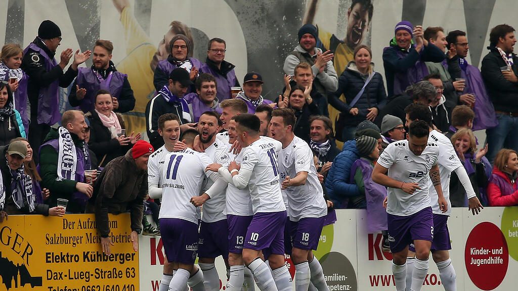 Austria Salzburg bezwingt im Stadtderby den SAK 1914.