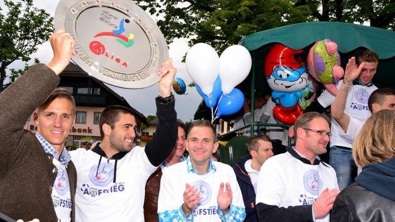 Aufstiegsparty in Grödig