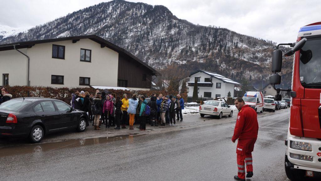 Bilder der Löscharbeiten in Ebensee