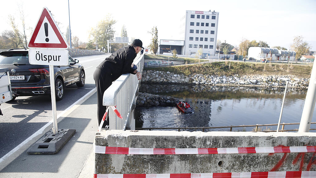 Auto stürzt in Mur