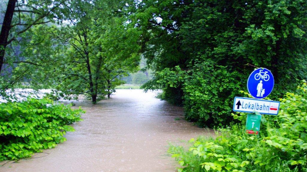 Hochwasser in Oberndorf