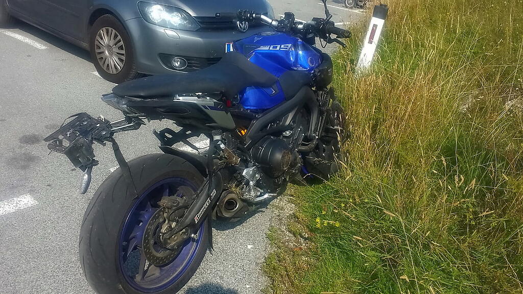 Einen Motorradunfall gab es am Dienstag am Gaisberg.