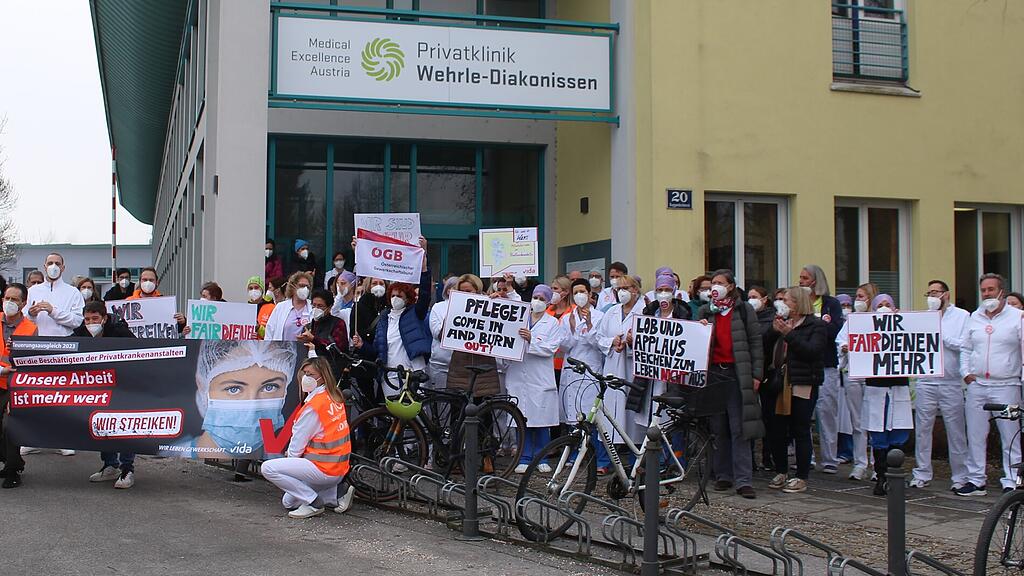 Streik Privatkrankenanstalten