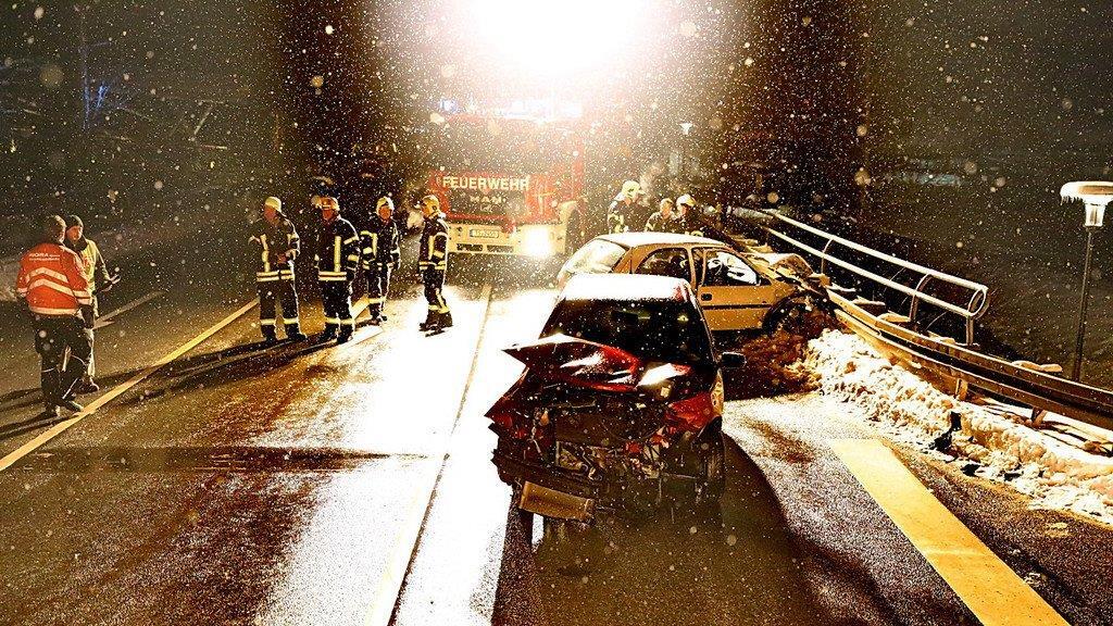 Schwerer Crash auf B306