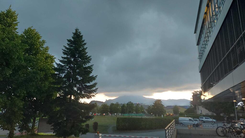 Gewitter über Salzburg