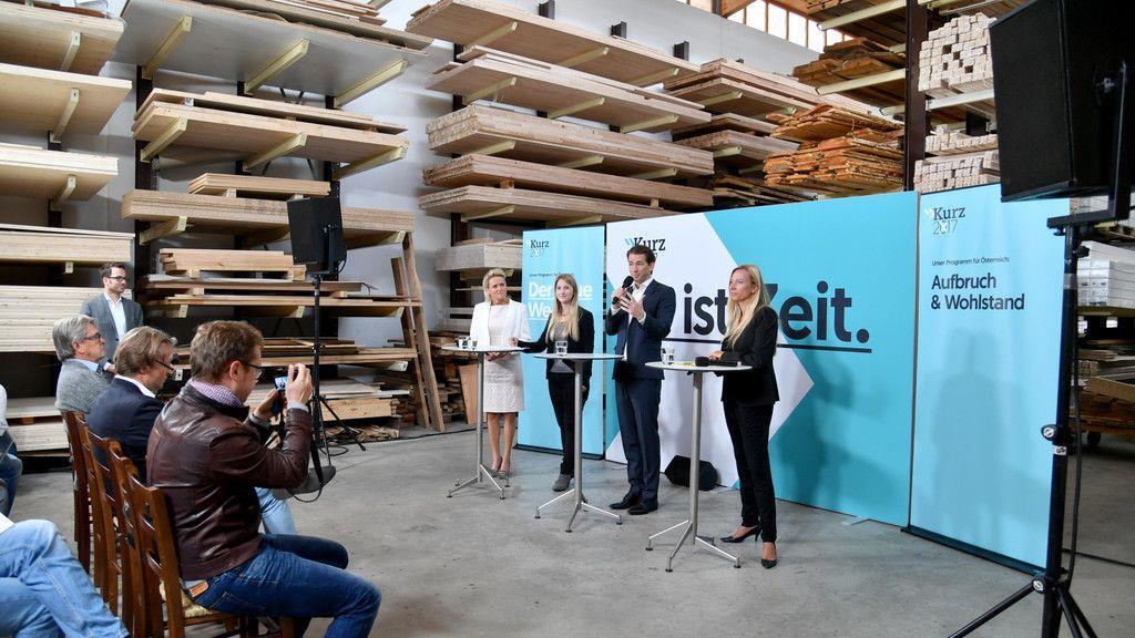 Pressekonferenz mit Sebastian Kurz in Kuchl
